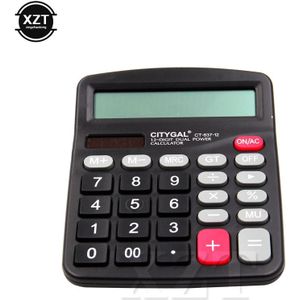 1pcs Draagbare 12 Cijfers Groot Scherm Rekenmachine Mode Computer Financial Accounting Accessoire