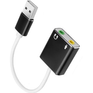 Externe Usb Geluidskaart Usb Naar 3.5Mm Jack Usb Audio Adapter Oortelefoon Microfoon Voor Macbook Computer Laptop Pc