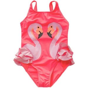 Zomer Flamingo Badpak Baby Meisje Kinderen Badpak Badmode Bikini Set Tankini Sequin Ananas Badpak Monokini 2-8T