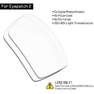SmartVLT Zonnebril Vervanging Lenzen voor Oakley Eyepatch 2-Eclipse Grijs Meekleurende