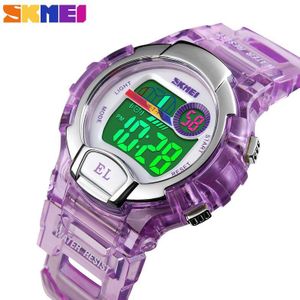 SKMEI Sport Kids Horloge Meisjes Student Waterdichte Wekker Stopwatch Timing Horloge LED Lichtgevende Digitale Horloge Reloj