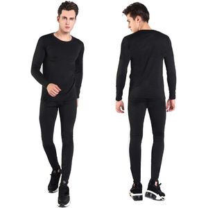 Motorfiets Skiën Base Layer Winter Warme Lange Onderbroek Bodem Pak Mannen Fleece Gevoerde Thermisch Ondergoed Set Shirts & Tops