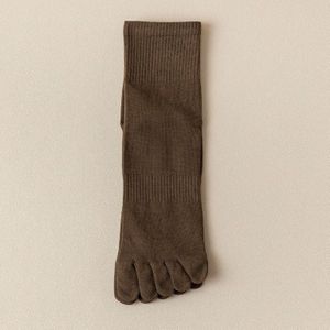 Lente Katoenen Sokken Voor Vrouwen Mannen Vijf Vinger Sok Japanse Stijl Effen Kleur Zwart Blauw Groen Sport Sokken 6 Paren/partij