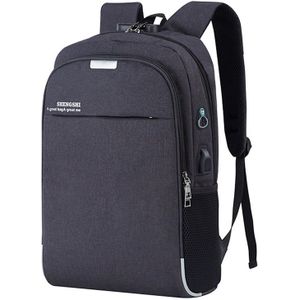 Scione Anti-Diefstal Tas Mannen Laptop Rugzak Rugzak Mannen Grote Capaciteit Business Usb College Student School Schoudertas