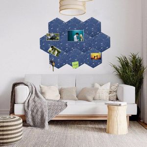 9Mm Vilt Dikke Harde Fieltro Meteor Sky Hexagon Voelde Prikbord Pin Foto Planning Agenda Board Para Manualidades 10 stks/partij