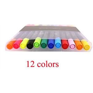 Kleuren Manga Waterbasis Pigment Kunst School Supplies Markers Borstel Pen Fineliner Permanente Marker Whiteboard Marker Sharpie 4302