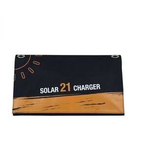 Willone 5 V/18 V 21 W Solar Panel Charger USB DC Dual Output Draagbare Zonne-lader met Opslag tas