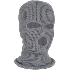 Unisex 3-Gat Bivakmuts Warm Knit Gebreide Volledige Gezicht Ski Mask Beanie Hat Winter Masker Gezicht Cover Beanie Voor vrouwen Mannen