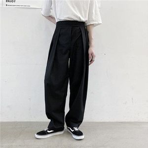 Mannen Hoge Taille Casual Pak Broek Mannelijke Modeshow Japan Karajuku Streetwear Losse Lange Broek Harembroek