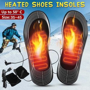 Stretch Fiber Elektrische Verwarming Schoenen Inlegzolen Comfortabele Zachte Gezondheid Voet Heater Ademend Deodorant Voor Winter Outdoor Sport
