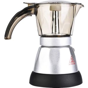 300 Ml Elektrische Espresso Moka Pot Koffie Percolators Italiaanse Mokka Koffie Maker 220V Kookplaat Filter Percolator Koffiekan