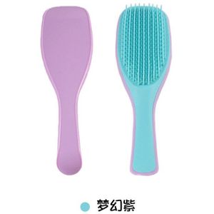 Haar Borstel Magie Handvat Massage Kam Anti-Statische Tangle Ontwarren Douche Haarborstel Kam Salon Curling Hair Styling Tool