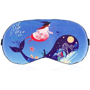 1 Pc Leuke Slapen Oogmasker Zacht Gewatteerde Slaap Slaapmasker Cartoon Dier Foto Eye Shade Cover Rest Relax Blindfold Eye zorg
