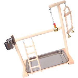 1 Pc Papegaai Swing Ring Bell Ladder Rack Papegaai Speelgoed Speeltuin Parrot Opknoping Schommels Voor Kooi