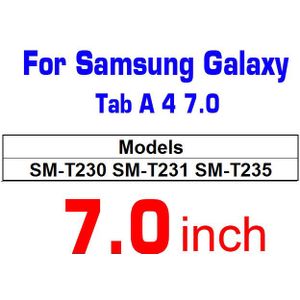 Gehard Glas Voor Samsung Galaxy Tab Een J 7 8 Inch SM-T550 T555 T280 T285 Screen Protector Voor Tab 4 3 8.0 7.0 SM-T230 T235 T310