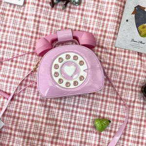 Fun Vintage Sweetheart Telefoon Stijl Mode Vrouwen Portemonnees En Handtassen Schoudertas Crossbody Bag Girl 'S Totes