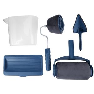 5 Stks/set Multi-Functionele Huishoudelijke Gebruik Muur Decoratieve Verf Roller Borstel Handvat Tool Diy Eenvoudig Te Bedienen Schilderij Borstel gereedschap