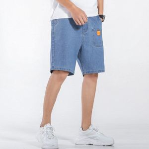 Plus Size Heren Jeans Shorts Zomer Korte Cargo Broek Mannen Casual Blauw Rip Curl Korte Jeans Mannelijke Losse denim Shorts