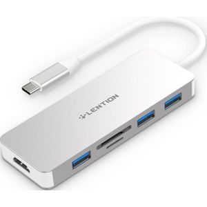 Usb C Hub Met 4K Hdmi, 3 Usb 3.0, sd/Tf Card Readers Voor Macbook Pro 13/15/16, Mac Air, oppervlak Boek 2/Go, Chromebook