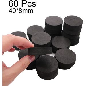 24/60Pcs Bloem Bloempot Voeten Risers Natuurlijke Rubber Pot Mat Onzichtbare Plant Potten Risers Pad Bloempot voeten Zwart