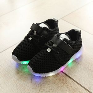 Baby Schoenen Jongens Meisjes Led Mode Platte Schoenen Outdoor Mesh Ademend Running Schoeisel Lente Herfst Casual Tennis Sneakers