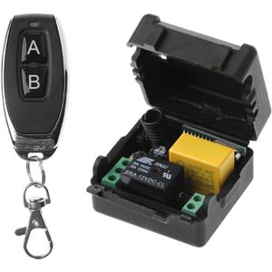 Ootdty Ac 220V 10A 1CH Rf 433 Mhz Draadloze Afstandsbediening Schakelaar Ontvanger + Zender Kit