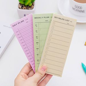 4 Pcs Dag Plan Week Plan Maand Plan Gedetailleerde Lijst Notepad Schrift Daily Memo Planner Journal Kantoorbenodigdheden