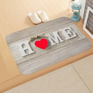 40*60Cm Retro Brief Floor Mat Creatieve Thuis Tapijt Flanel Anti Slip Mat Slaapkamer Vloermat Wc Mat huishouden Mat