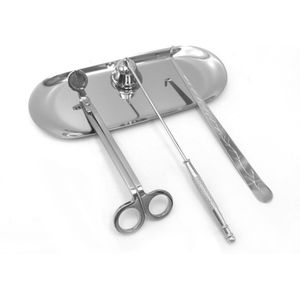 3 Stks/set Kaarsendover Trimmer Haak Rvs Luxe Kaars Schaar Wieken Houder Home Decor Rose Goud Zilver Zwart