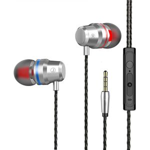 3.5 Mm Wired Oordopjes Hoofdtelefoon Metal Oortelefoon Met Microfoon Stereo Headset Fone De Ouvido Voor Samsung Xiaomi Telefoon Computer