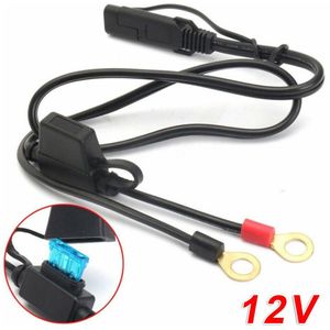 Motorfiets Acculader Kabel 12V Ring Terminal Connector Sae Poort 12-24V Auto Motorfiets Accessoire Zwart