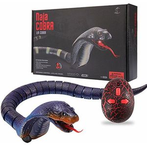 Dier Speelgoed Met Usb Kabel Grappige Angstaanjagende Kerst Kids Rc Snake Naja Cobra Viper Afstandsbediening Robot