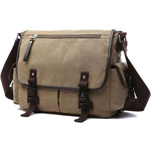 Vintage Heren Aktetassen Schoudertas Reizen Crossbody Tassen Oorzakelijk Canvas Messenger Bag Patchwork Multifunctionele Laptop XA237ZC