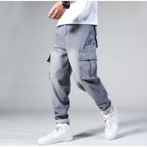 Hip Hop Mannen Jeans Baggy Skateboard Broek Hiphop Losse Mannen Jongens Multi-Pocket Denim Rap Broek Mannen Vier seizoenen Plus Size 44