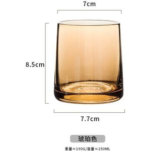 Kleurrijke Glas Wijn Glas Huishouden Ins Whisky Glas Bier Wijn Glas Transparant Water Cup Sapkop