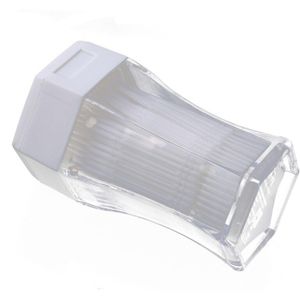 200 Stks/set Zacht Plastic Dubbele Kop Geborsteld Tandenstoker Oral Care 6.2 Cm Orale Reiniging