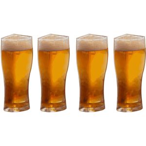 1 Set Bier Bril 4 In 1 Grote Capaciteit Acryl Super Schoener Bier Mokken Voor Thuis Servies Verjaardag cups
