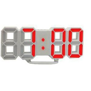 3D Led Digitale Klok Alarm Horloge Slaapkamer Bureau Kantoor Opknoping Wandklok Kalender Woondecoratie Kantoor Tafel Bureauklok