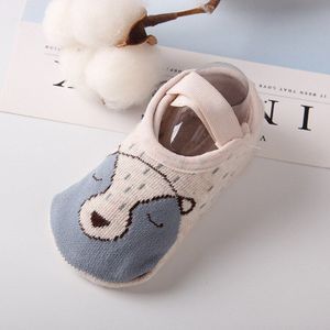 0-4 Jaar Baby Sokken Schoenen Pasgeboren Cartoon Badstof Katoen Kinderen Herfst Winter Non-Slip Sokken Doseren baby Sokken Schoenen