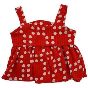 Red Kinderen Ondergoed Tanks Stip Casual Meisjes Top Katoenen Vest Kids Ondershirt Baby Singlets Voor Maat 2 4 5 6 7 8Y