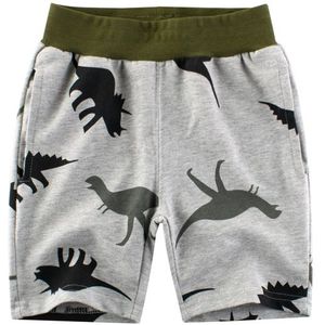 Cartoon Dinosaurus Jongens Shorts Knielengte Zomer Broek Elastische Taille Kids Casual Shorts Voor Jongens 2 3 4 5 6 7 8 Jaar