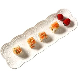 36*12*2 Cm Creatieve Japanse Opluchting Vlinder Schotel Keramische Sushi Plaat Brood Snacks Rechthoek Plaat Van Diner plaat Gerechten Voor Ho
