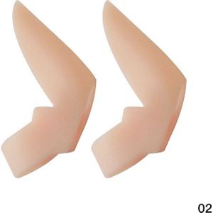 1 Paar Duim Valgus Beschermer Siliconen Gel Voet Vingers Twee Hole Teen Separator Bunion Regelaar Hallux Valgus Guard Voetverzorging