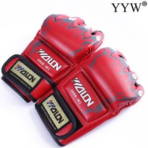 Vechten Mma Boksen Sport Lederen Handschoenen Tiger Muay Thai Vechten Doos Mma Bokshandschoenen Sanda Bokshandschoen Pads Mma Handschoenen mannen