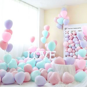 100Pcs 13Inch Mintgroen Macaron Latex Ballonnen Baby Blauw Roze Latex Helium Ballon Birtday Event Party Wedding decoratie