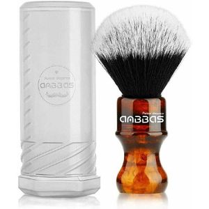 Anbbas Blauw/Amber Scheerkwast Silvertip Synthetische Badger Haar Met Hars Handvat Voor Mannen Professionele Nat Scheren Knoop 24mm