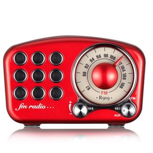 Radio Retro Bluetooth Speaker Walnoot Houten Fm Radio Met Ouderwetse Klassieke Stijl Tf Card &amp; MP3 Speler Luid Volume