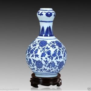 Woondecoratie China jingdezhen blauw en wit porselein vaas a2