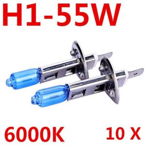 10X Mistlampen Auto Led H1 Koplamp Gloeilamp 12 v 55 w Super White 6000 k Halogeen Auto styling voor Ford