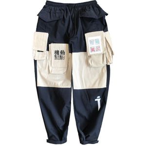 Japanse Kleur Zwart Zakken Cargo Broek Mannen Hip Hop Mannelijke Tatical Enkel Broek Joggers Casual Streetwear Broek